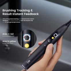 X Ultra 20 Wifi Smart Sonic Electric Toothbrush Black