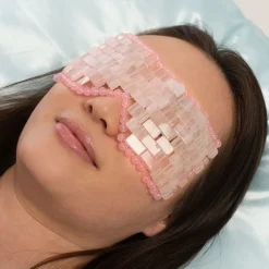 Øyemaske- luksuriøs og håndlaget i Rosenkvarts