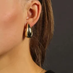 Yenni Ear Medium Plain Gold