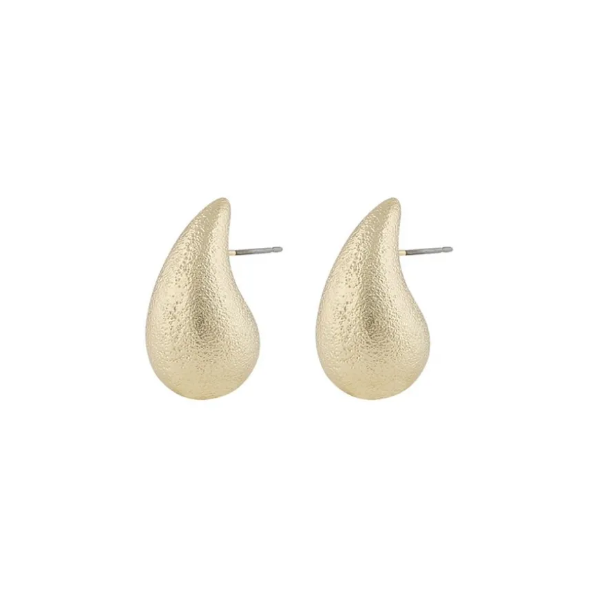 Yenni Matt Mini Earring Plain Gold Onesize