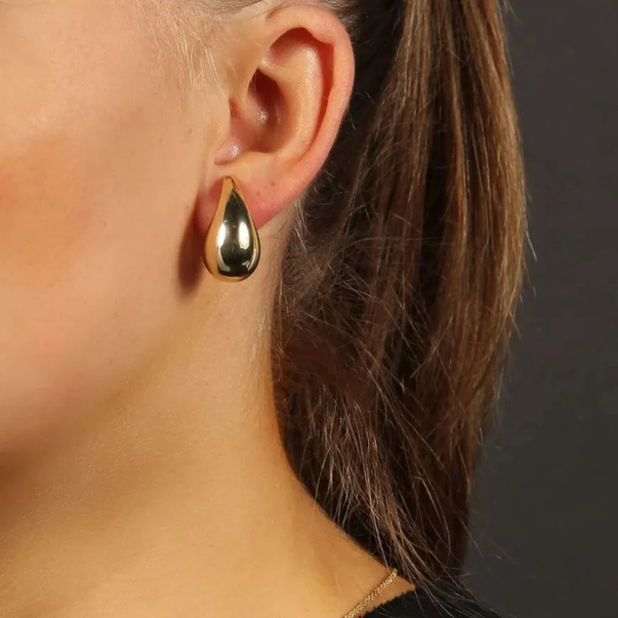 Yenni Small Ear Plain Gold