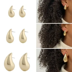 Yenni Small Ear Plain Gold