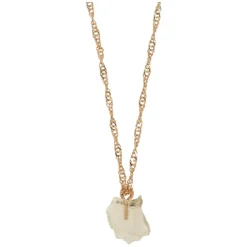 You Are Strong Citrine Necklace Gold