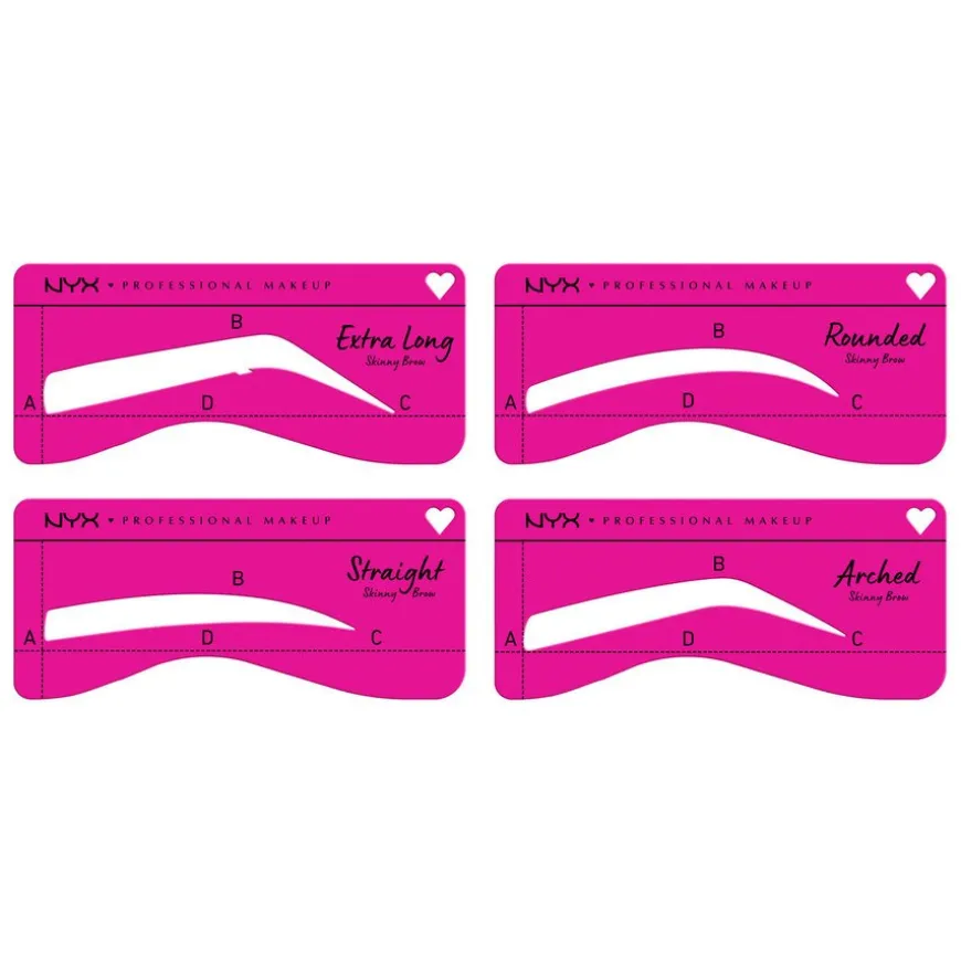 Zero To Brow Stencil For Skinny Brows