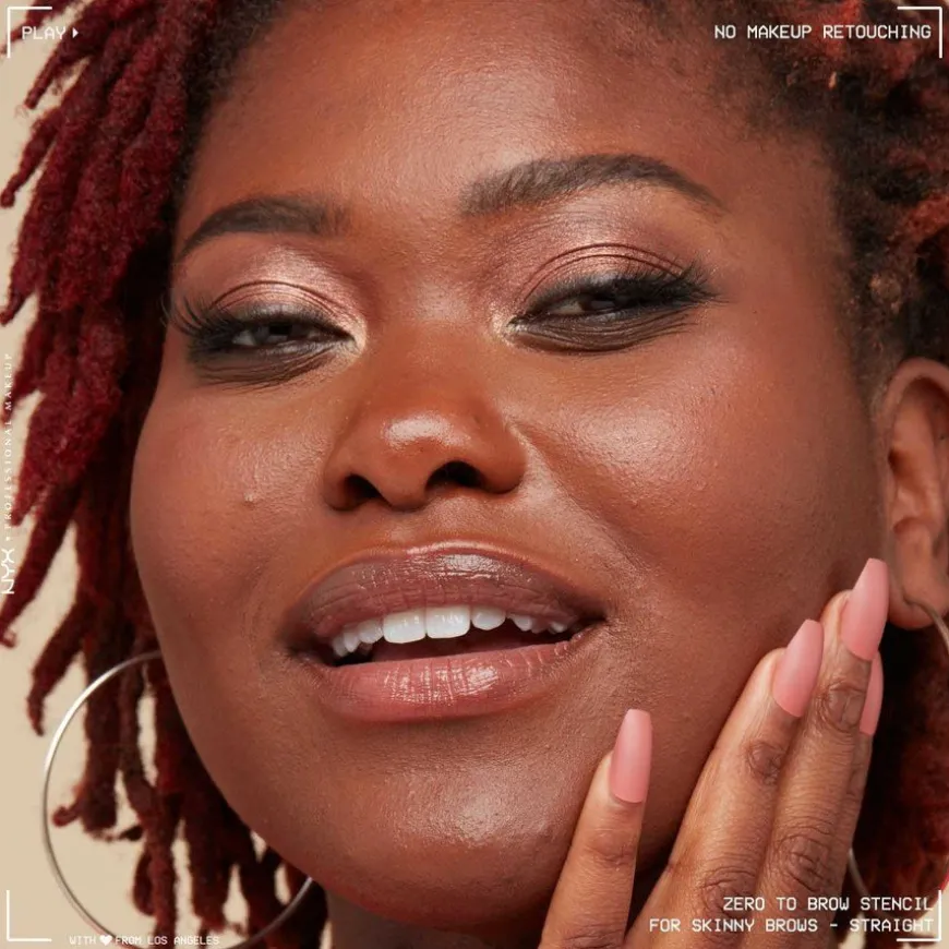 Zero To Brow Stencil For Skinny Brows