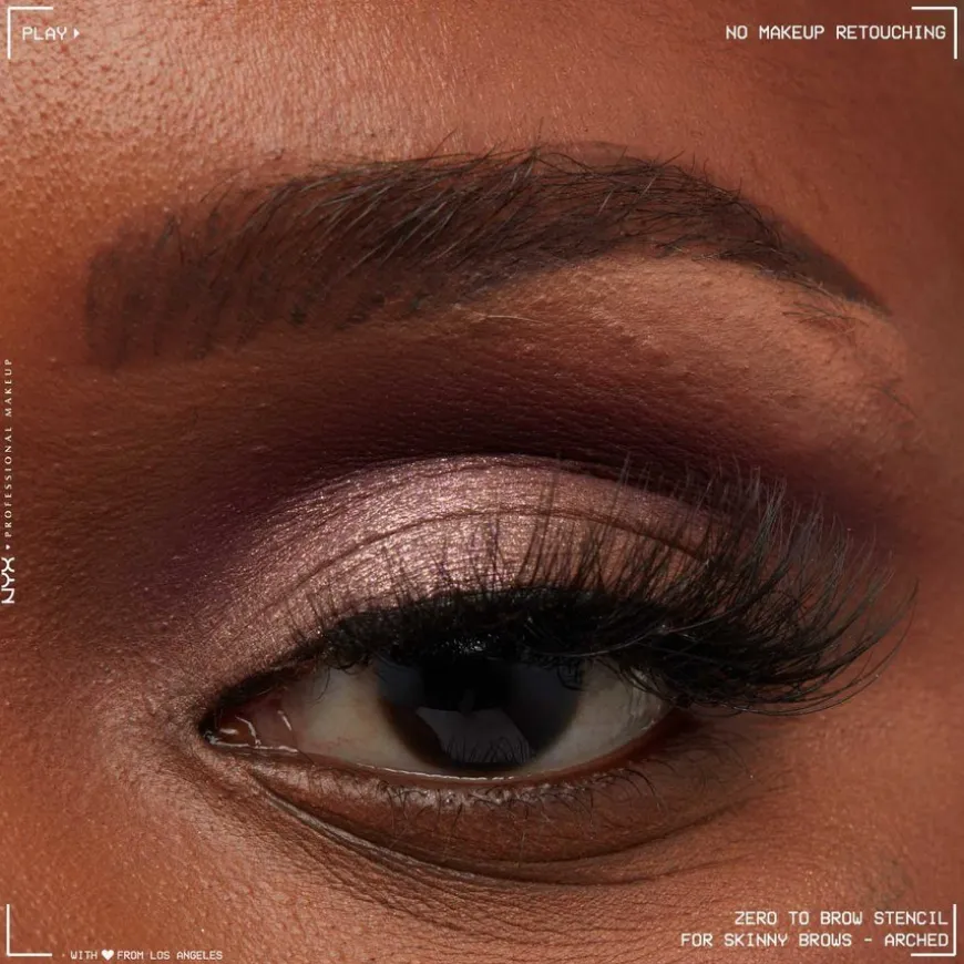 Zero To Brow Stencil For Skinny Brows