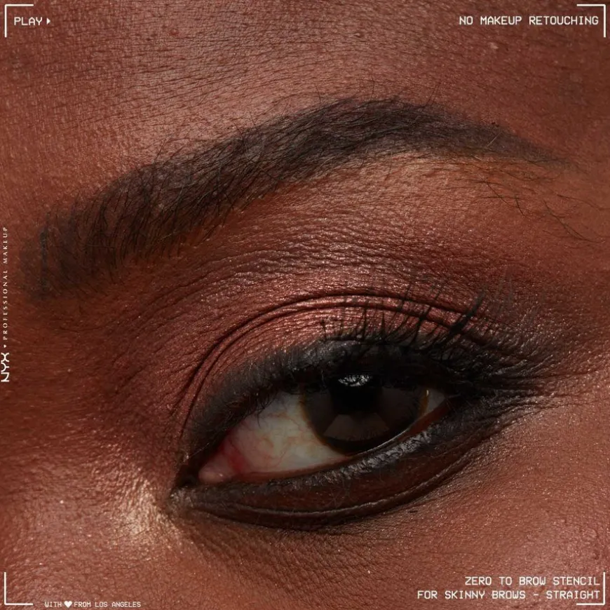 Zero To Brow Stencil For Skinny Brows