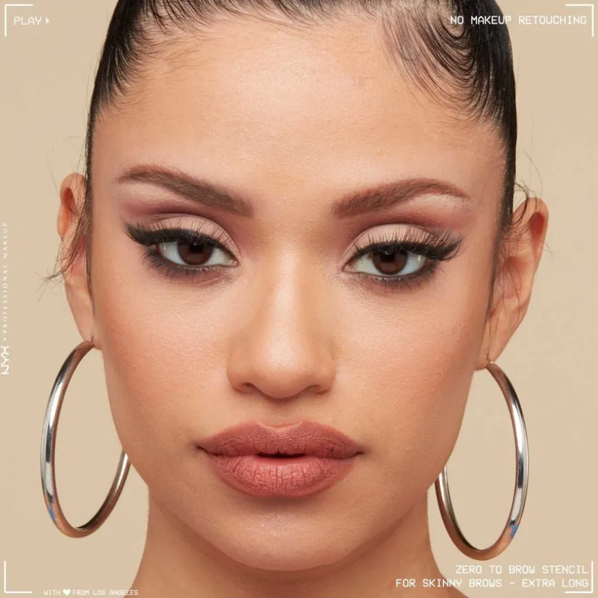 Zero To Brow Stencil For Skinny Brows